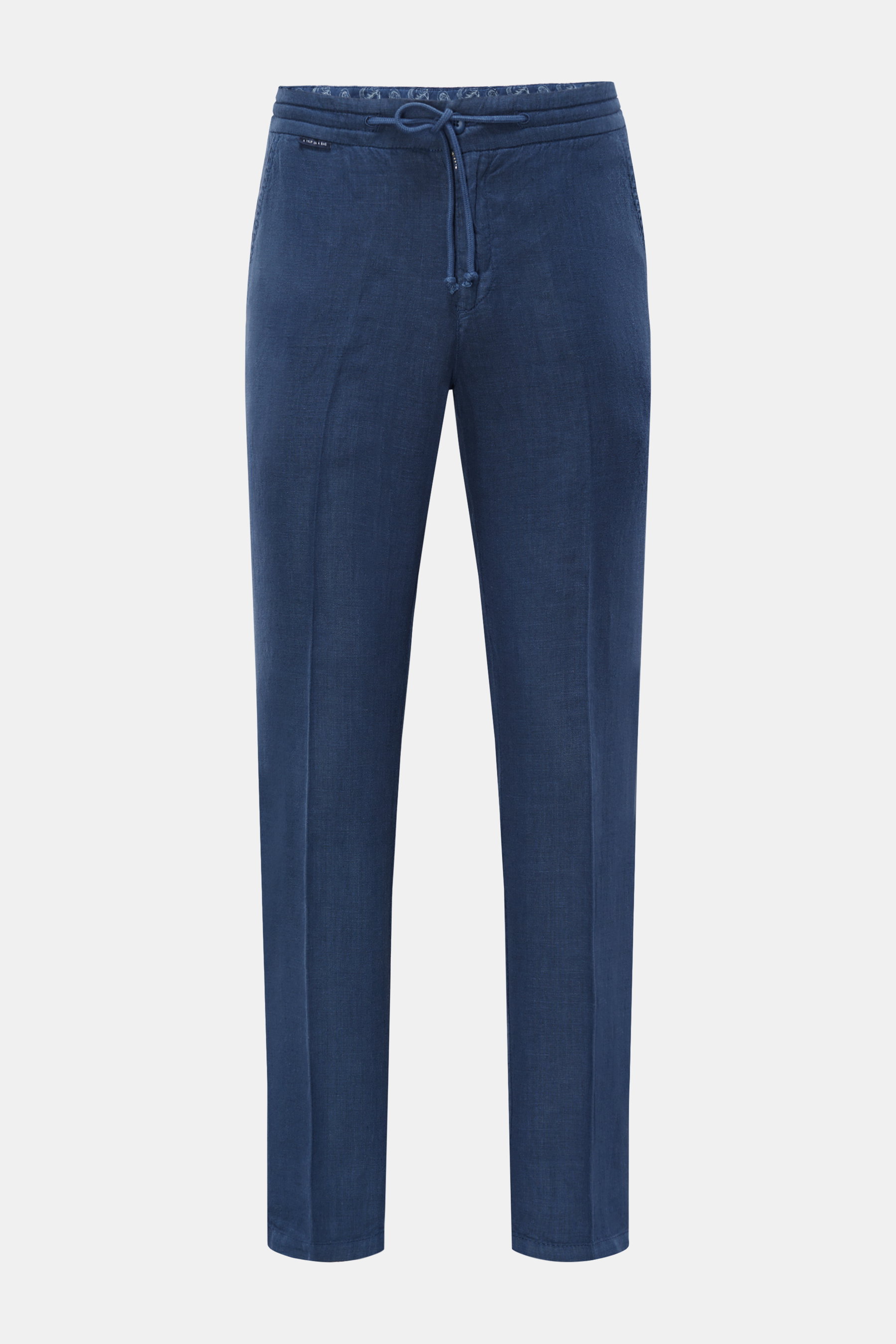 04651/ A trip in a bag Leinen-Joggpants 'Linen Pant' graublau