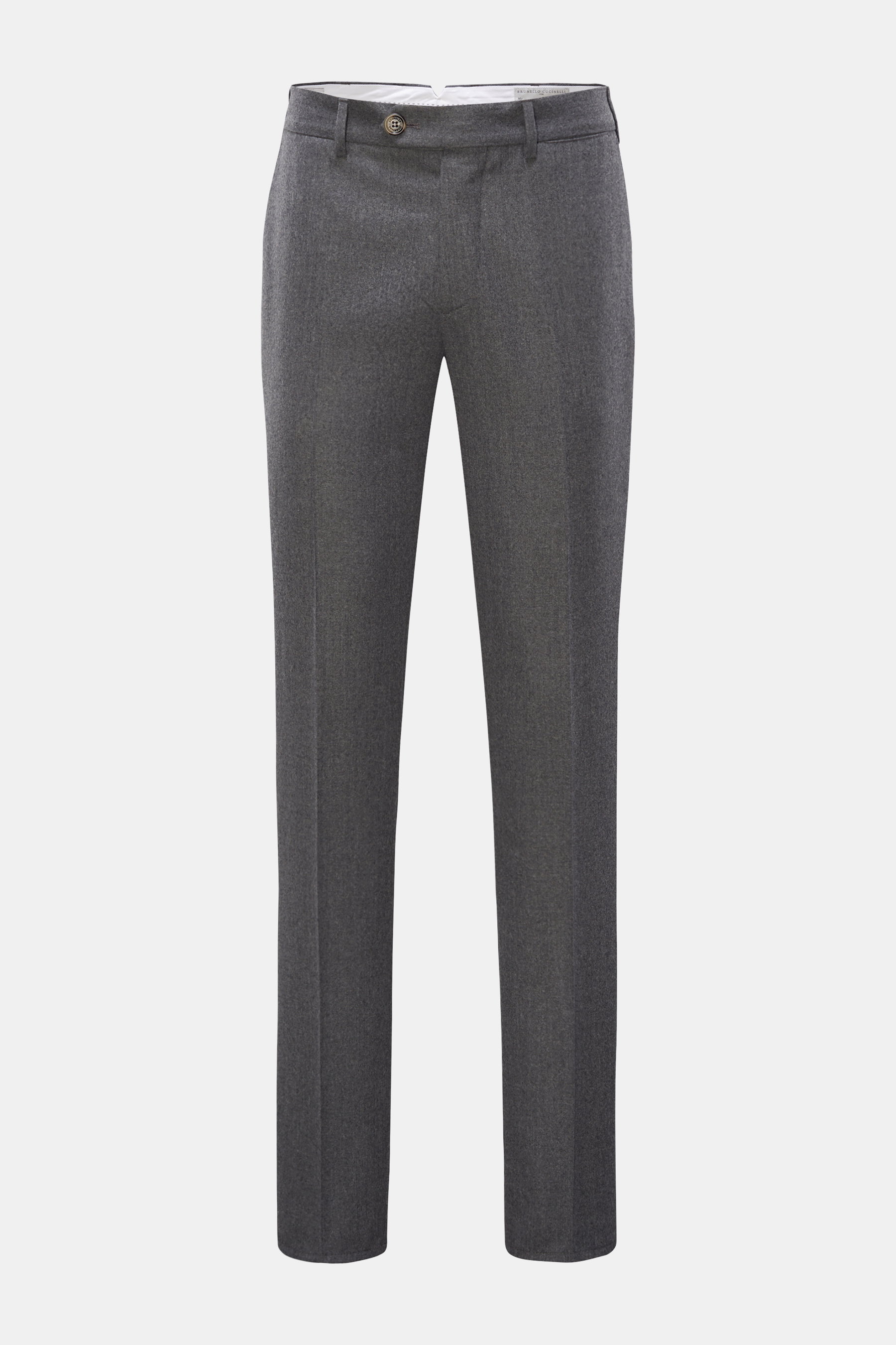 Brunello Cucinelli Wollhose 'Italian Fit' grau