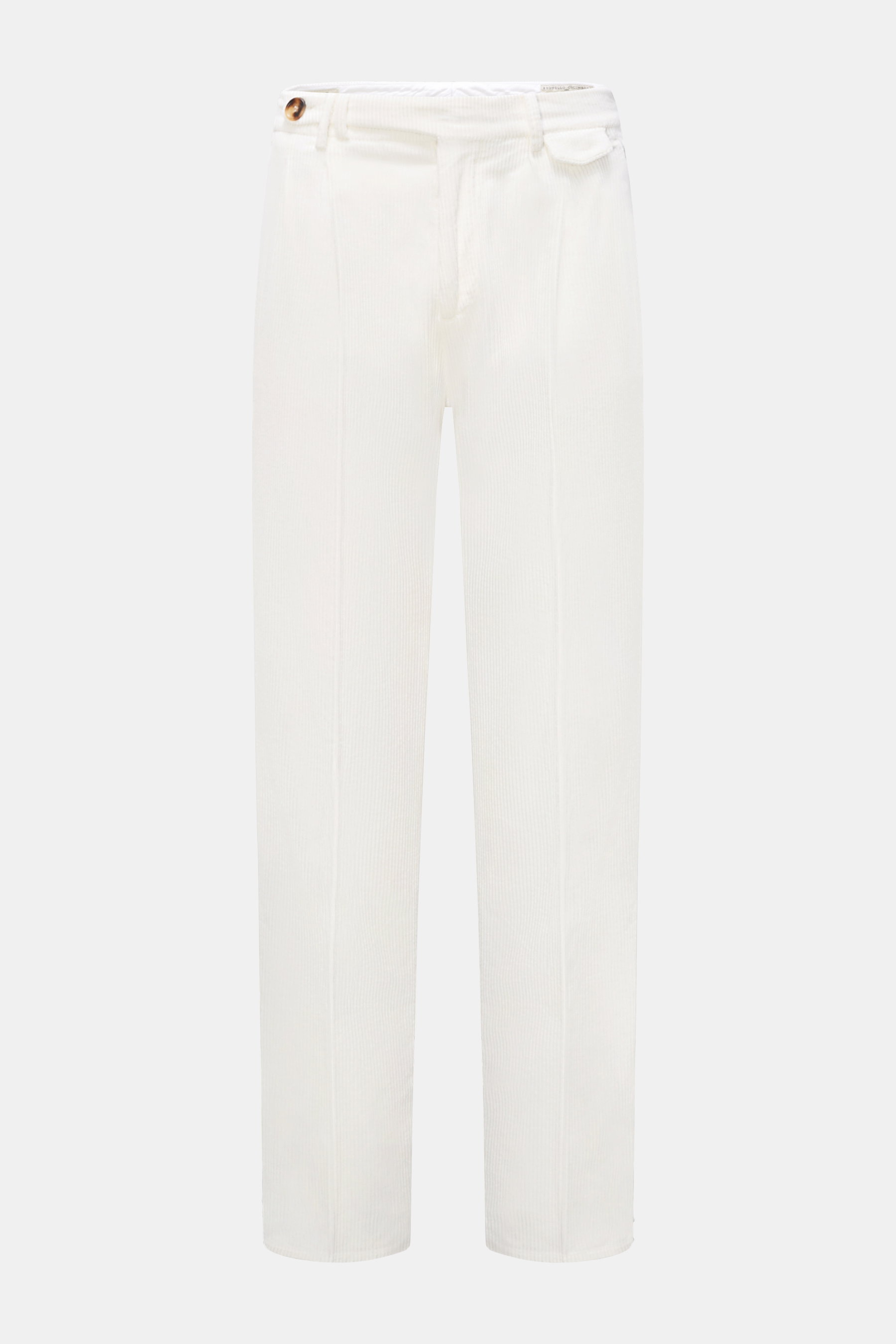 Brunello Cucinelli Cordhose 'Leisure Fit' offwhite