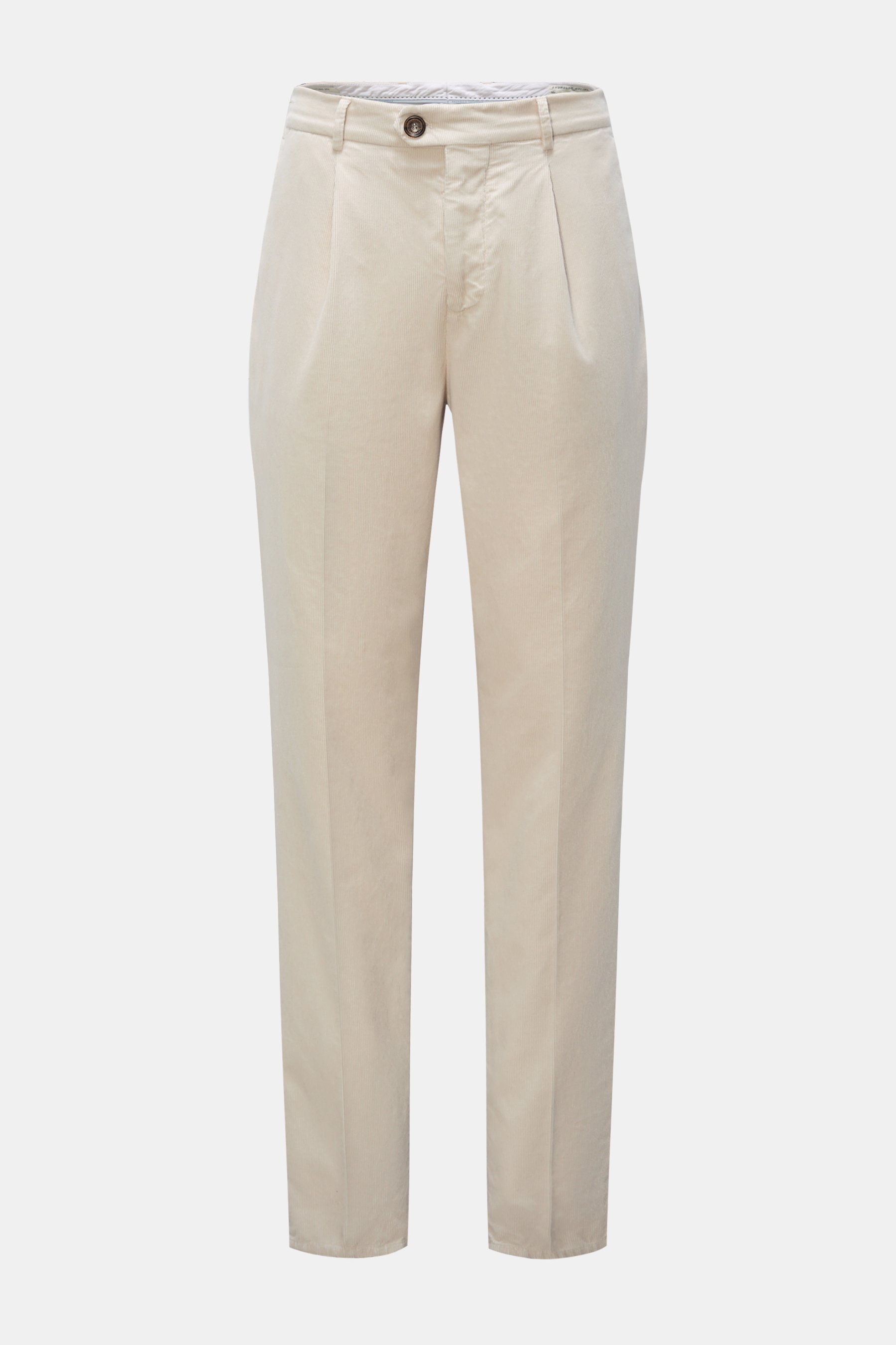 Brunello Cucinelli Cordhose 'Leisure Fit' creme