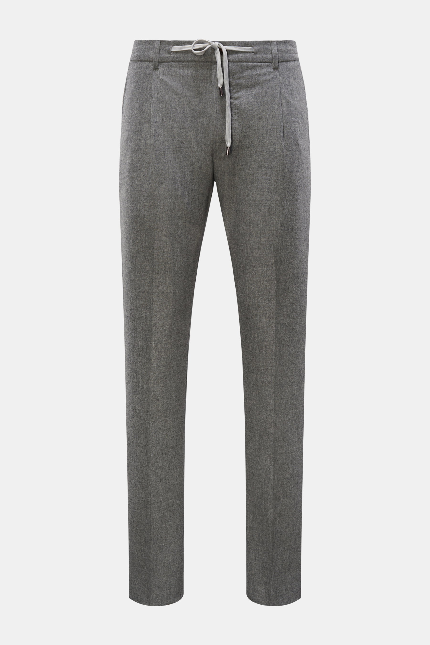 Moorer Woll-Joggpants 'Anton' grau meliert