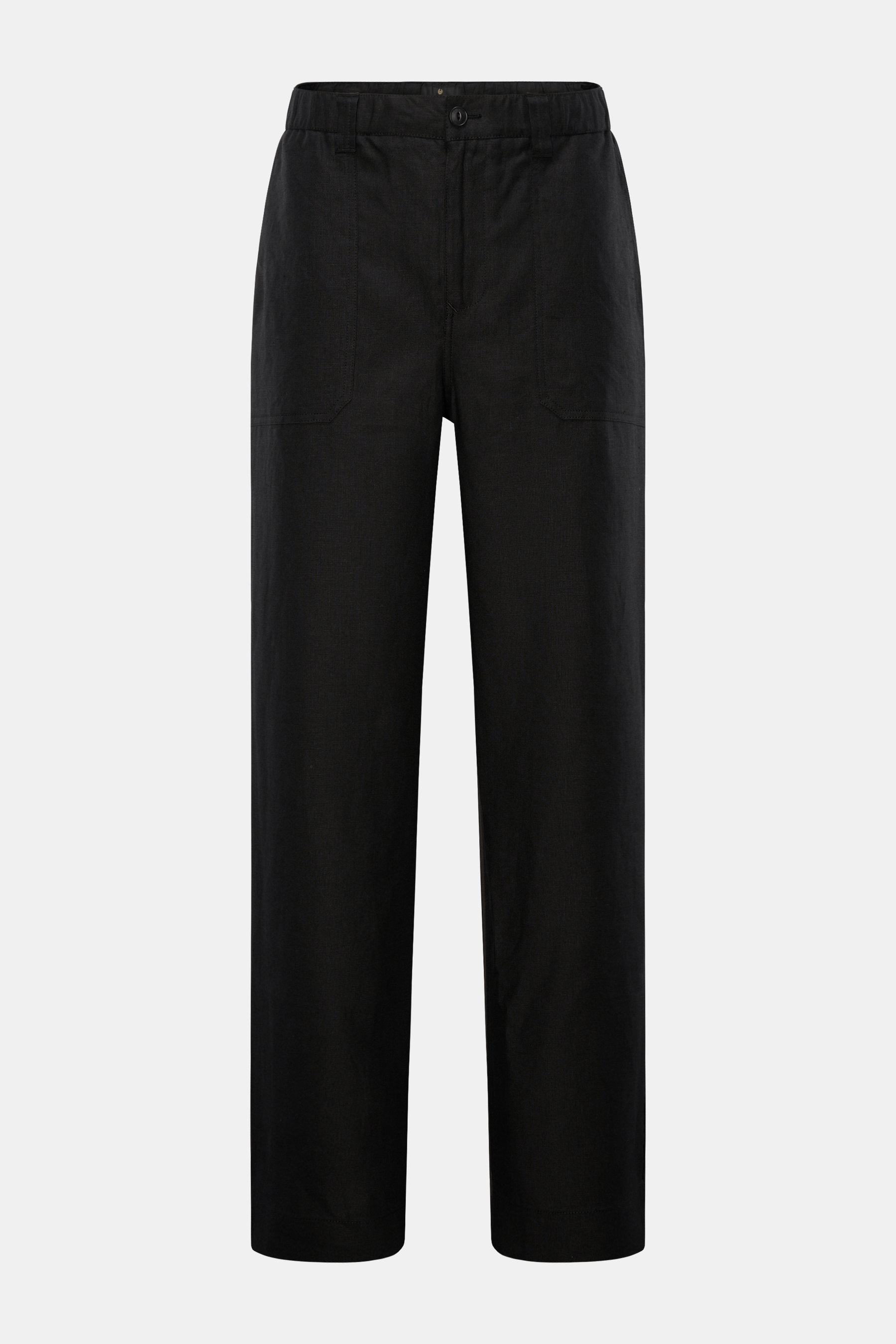 Belstaff Leinenhose 'Forge Trouser' schwarz