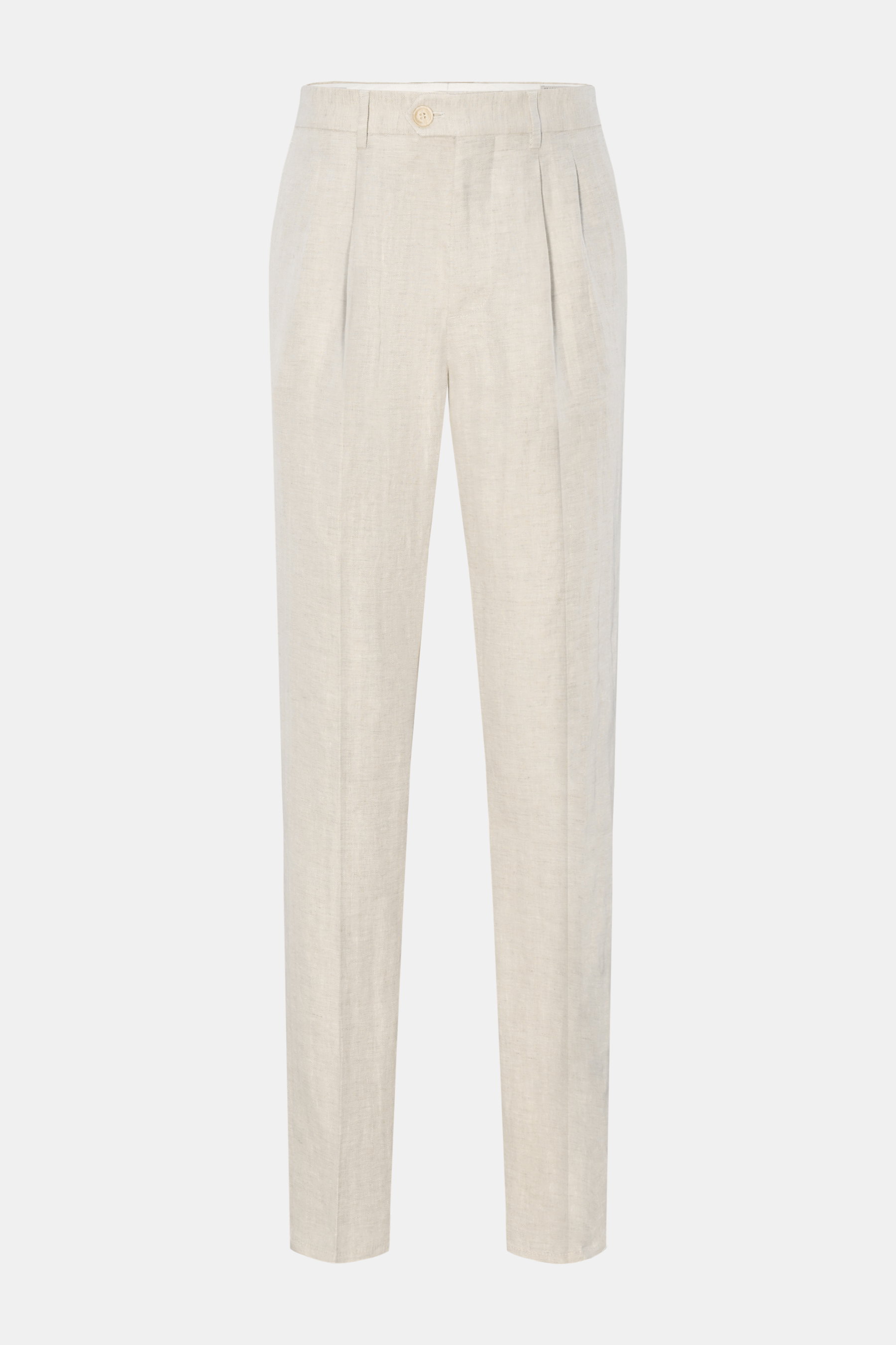 Brunello Cucinelli Leinenhose 'Leisure Fit' sand