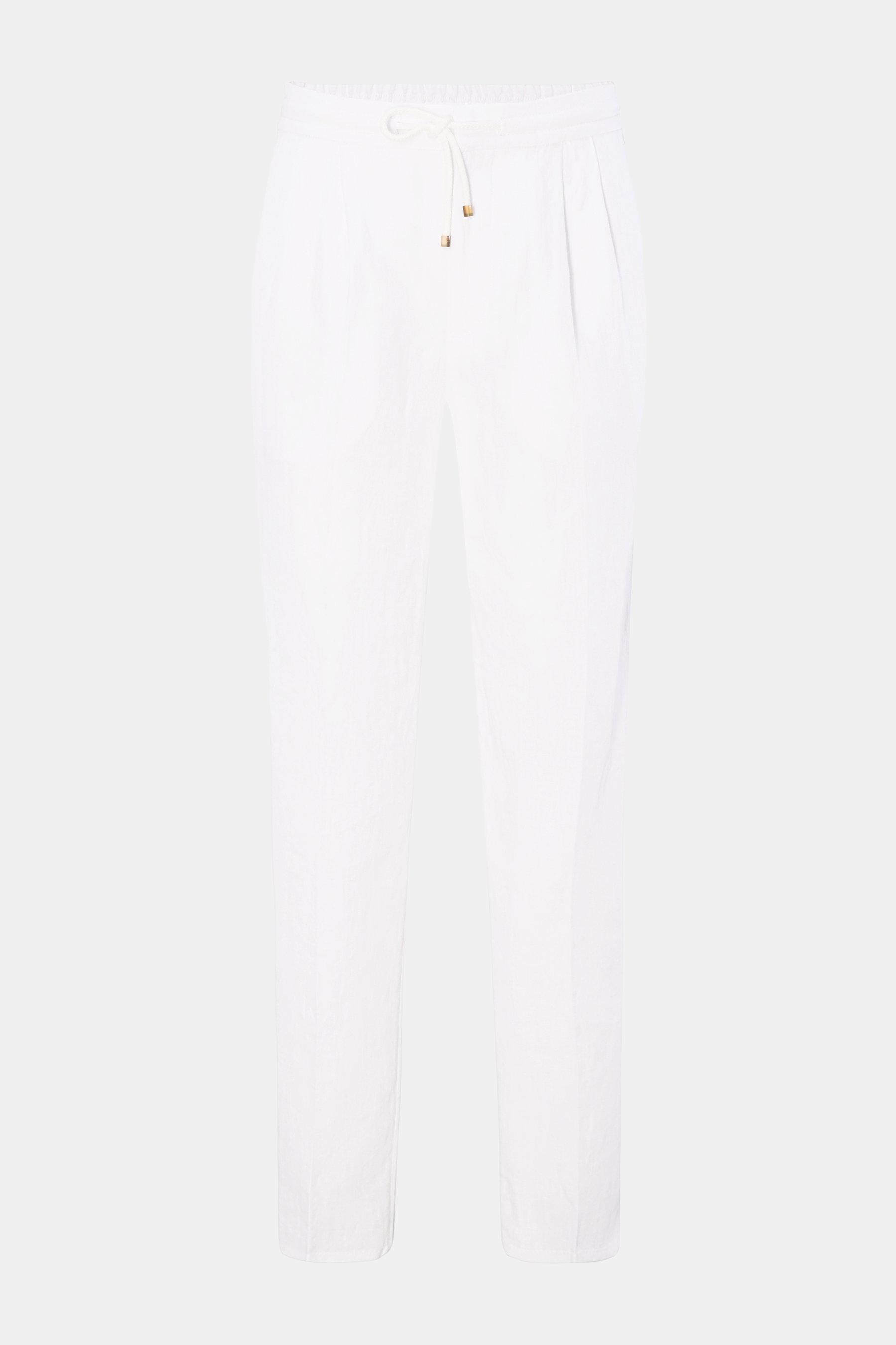 Brunello Cucinelli Linen jogger pants 'Leisure Fit' white