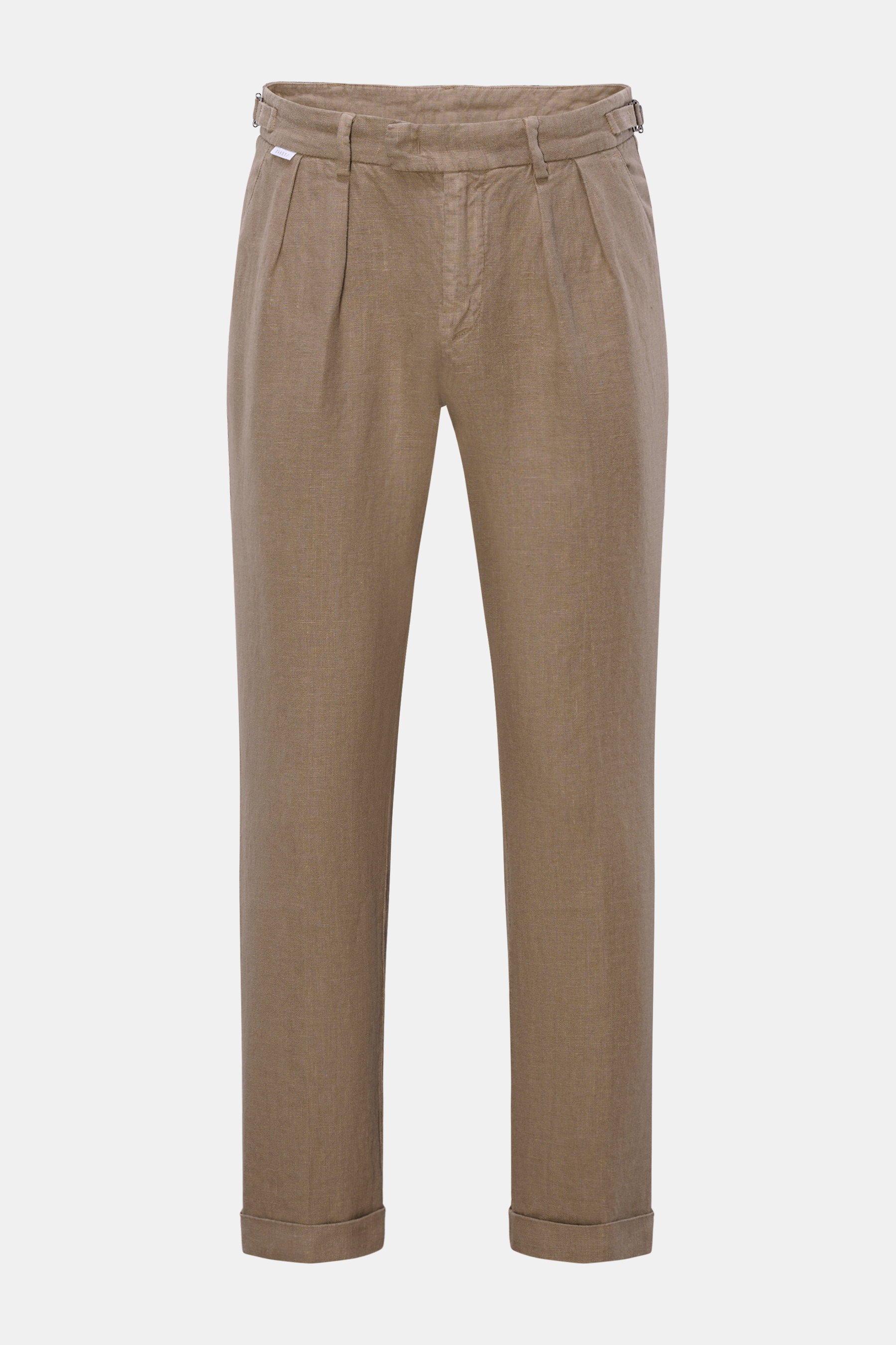 04651/ A trip in a bag Leinen-Hose 'GD Pants 001' taupe