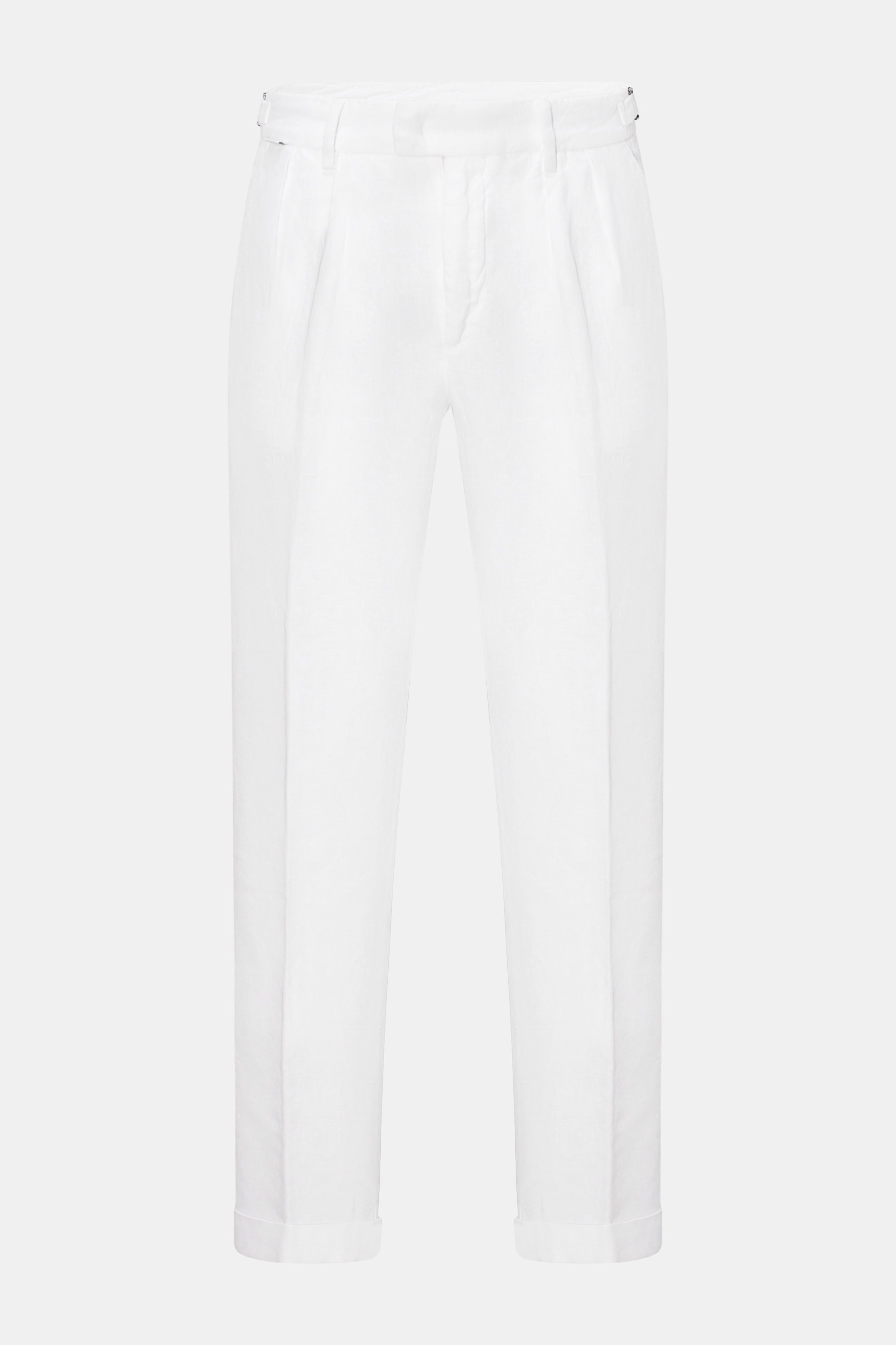 04651/ A trip in a bag Leinen-Hose 'GD Pants 001' weiß