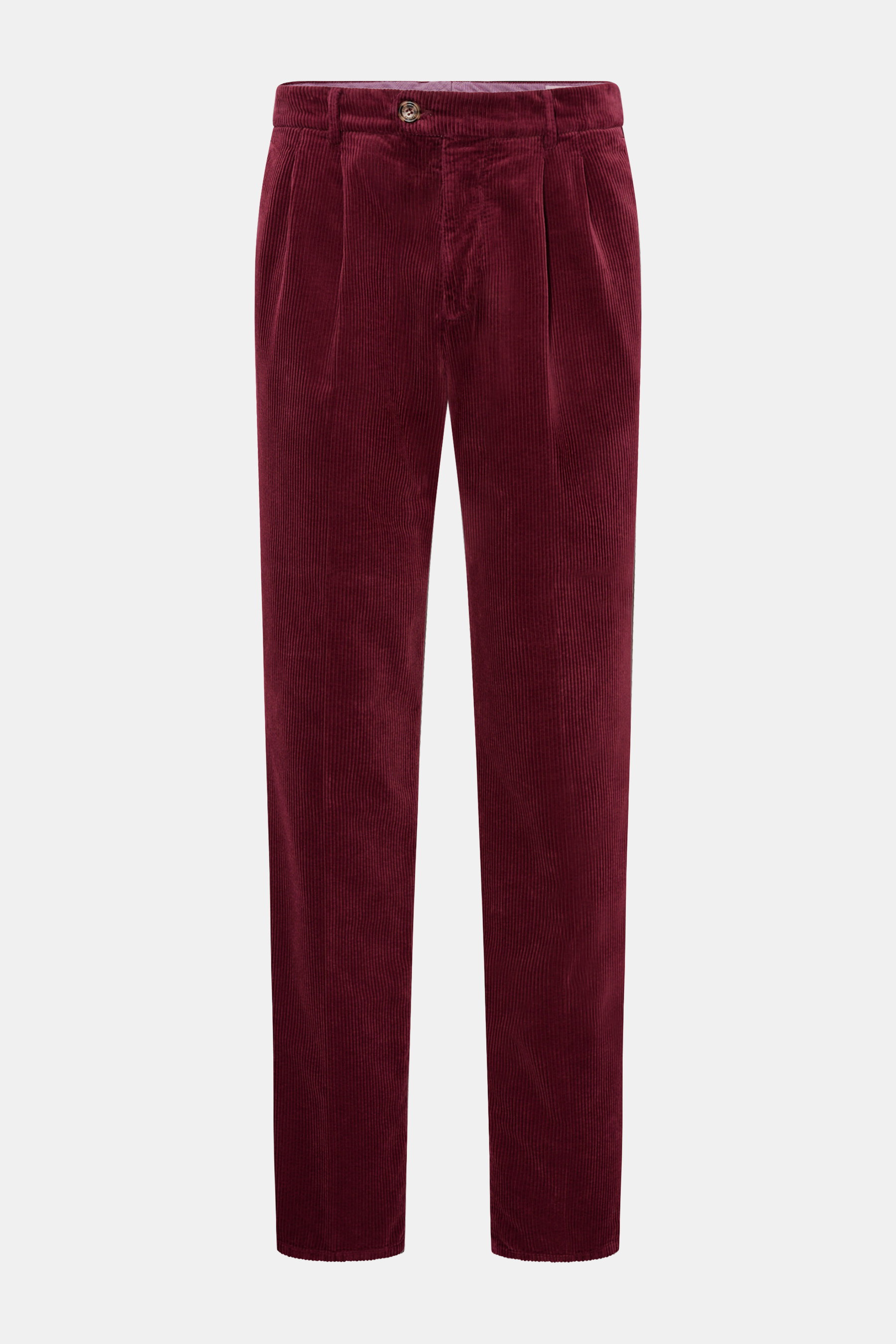 BRUNELLO CUCINELLI corduroy trousers burgundy