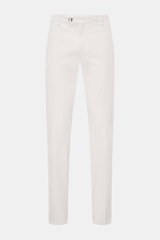 Richard J. Brown Chino 'Singapore' sand, frontale Ansicht, Slim Fit Baumwollhose mit leichtem Stretch, Twill, schmal zulaufend, Knöpfe, Taschen, weicher Griff.