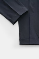 PT Torino Chino 'Rebel Fit' dark navy knöchellang, schmal zulaufend, aus reiner Baumwolle, mit fixiertem Saumaufschlag, frontal fotografiert.