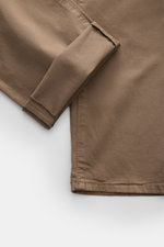 Jacob Cohen Baumwollhose 'Bard' graubraun, Slim Fit, Five-Pocket-Stil, elastische Baumwolle, Detailansicht Saum und Beininnenseite, Button Fly, Leather Patch Ponyfell-Optik.