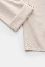Jacob Cohen Baumwollhose 'Nick' sand, Detailaufnahme der Beinumschlag-Perspektive, Slim Fit Five-Pocket-Hose aus elastischer, reiner Baumwolle mit Ponyfell-Lederpatch.
