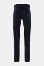 Rear view of Jacob Cohen Corduroy Pants 'Bobby' navy, slim fit with slightly tapered cut, back pockets with buttons, and small logo patch.

Description: <p>Precise Italian craftsmanship - this is what the label JACOB COHEN stands for, creating a bestselle