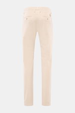 Rear view of Jacob Cohen Corduroy Pants 'Bobby' cream, slim fit corduroy made from a cotton blend with stretch, buttoned back pockets, and small logo patch.

Description: <p>Precise Italian craftsmanship - this is what the label JACOB COHEN stands for, cr