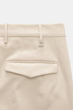PT Torino Chino 'Master Fit' sand Rückansicht, Twill aus Baumwolle mit Cashmere, schmal zulaufend, fixierter Saumaufschlag, Taschen, Bundhaken.