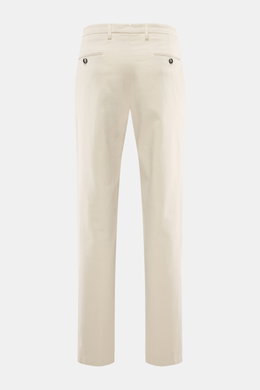 Briglia 1949 Chino 'Naviglio' sand Rückansicht, schmal zulaufend, weicher Twill-Baumwollstoff, Regular Fit, Bundknopf, französische und Gesäßtaschen.