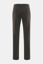 Briglia 1949 Chino 'Naviglio' dunkelbraun, Rückansicht, twill Baumwolle, garment dyed, Regular Fit, schmal zulaufend, Knopf-Gesäßtaschen, französische Taschen.