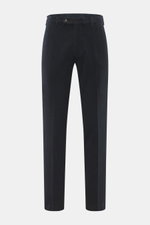 Michael Coal Baumwollhose dark navy, frontale Aufnahme, Twill aus Baumwolle, elastisch, weicher Griff, Regular Fit, sehr schmal zulaufend, Reißverschluss, Bundknopf, verlängerter Knopfriegel, französische Taschen, paspelierte Gesäßtaschen.