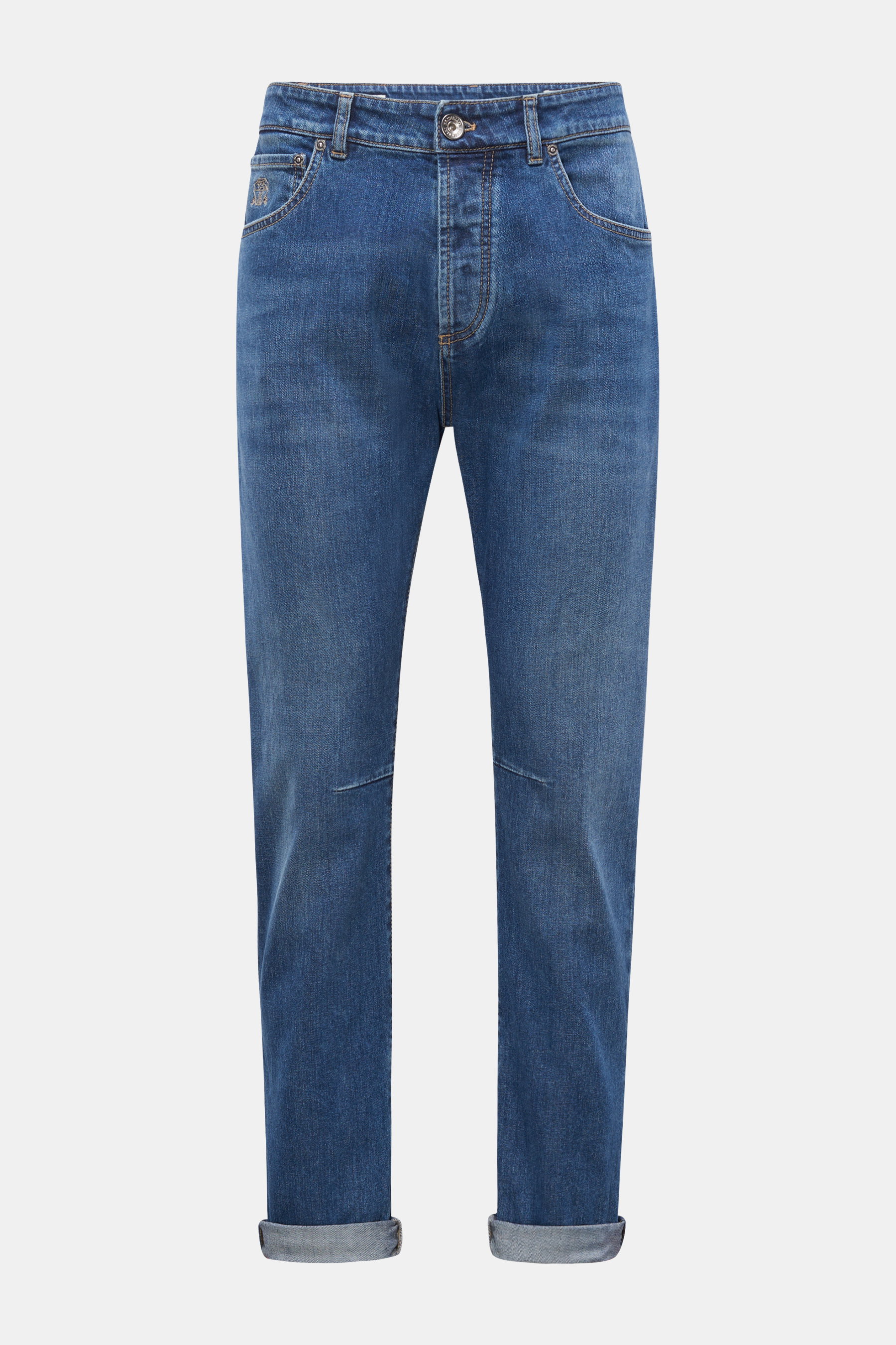 Brunello Cucinelli Jeans 'Leisure Fit' graublau