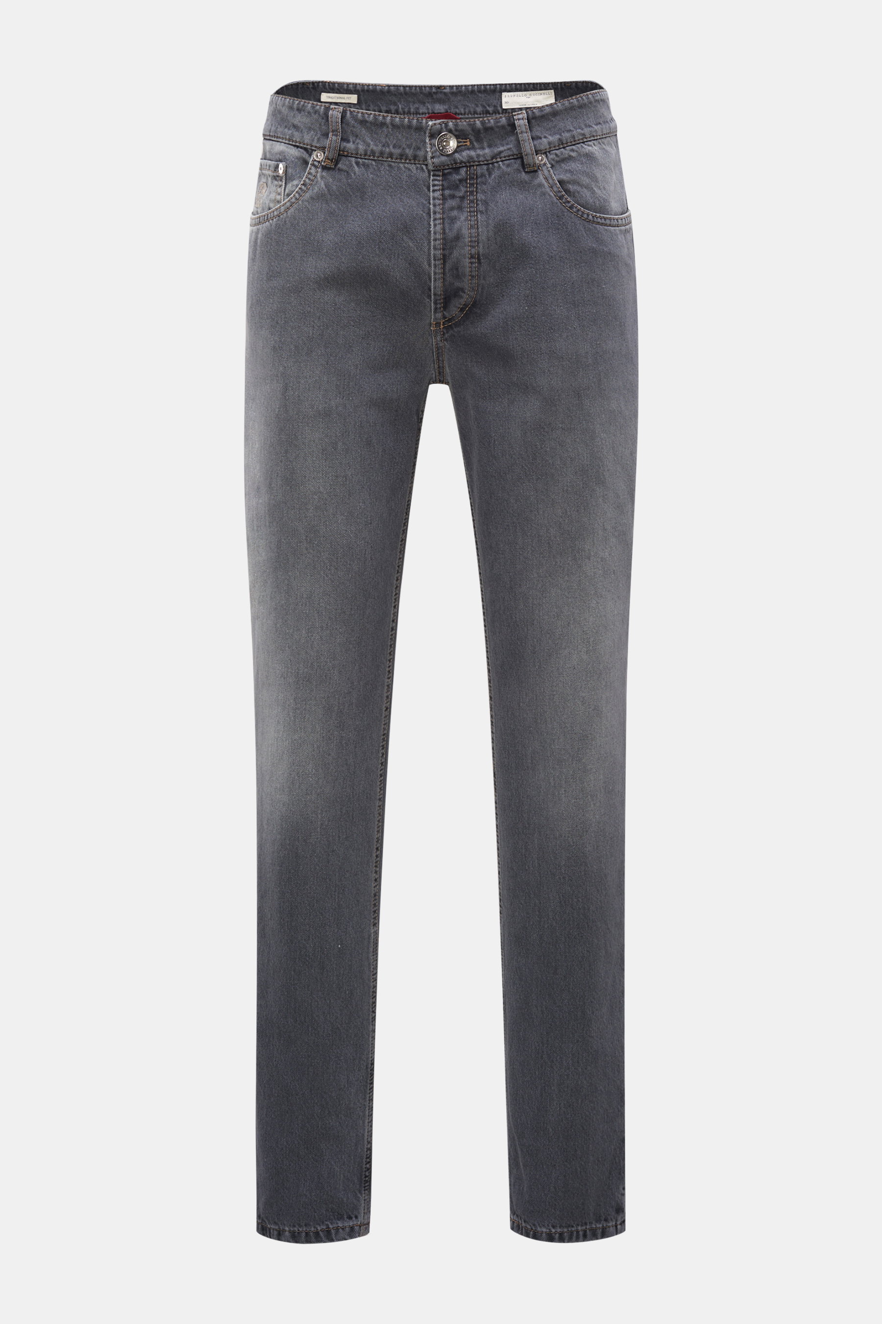 Brunello Cucinelli Jeans 'Traditional Fit' grau