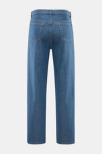 A.P.C. Jeans 'Jean Martin' blau von hinten, Regular Fit, gerader Schnitt, Denim aus Baumwolle, authentische Waschung, Five-Pocket-Stil, kontrastfarbene Nähte.