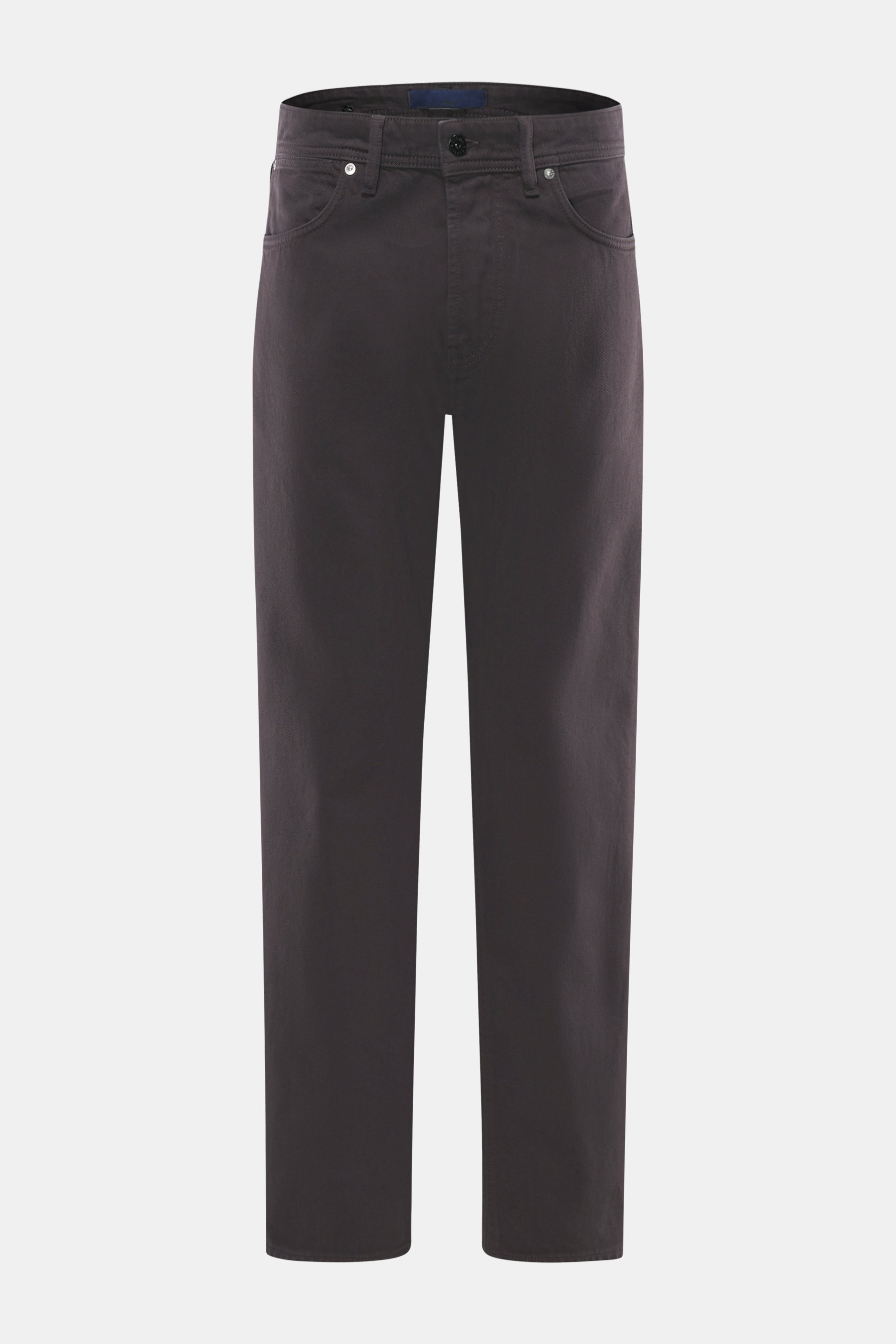 Front view of Stone Island Jeans 'Indigo Denim - Rinsed' dunkelblau, straight fit, button fly, five-pocket style, compass badge at waistband, made of pure cotton denim. Urban classic in modern silhouette from the Denim Capsule Collection, versatile for ti