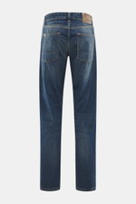 The.Nim Standard Jeans 'Reed' graublau, Rückansicht, knöchellanger, gerader Schnitt, Tapered Fit, Five-Pocket, Button Fly, weicher Baumwoll-Denim.