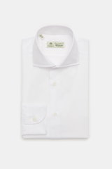 Borrelli Business shirt 'Nando' shark collar white