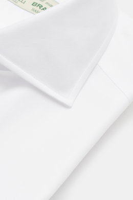 Borrelli Business shirt 'Nando' shark collar white
