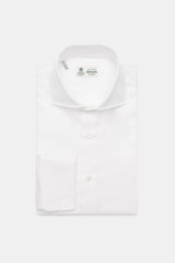Borrelli Business shirt 'Nando' shark collar white