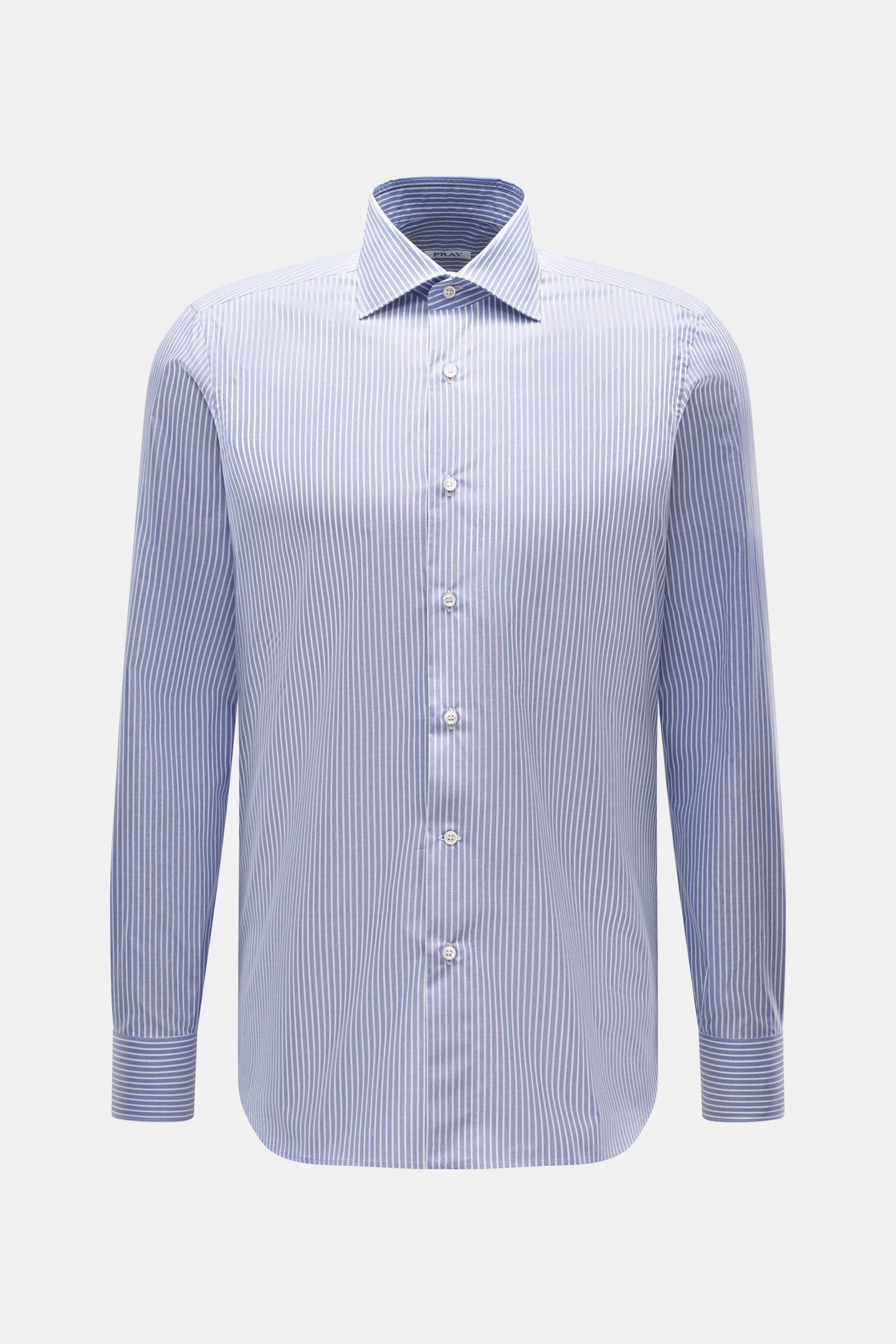 Fray Business Hemd Haifisch-Kragen 'Nello' blau/weiß gestreift