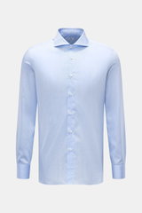 Truzzi Business shirt shark collar 'Napoli Busto' light blue/white striped