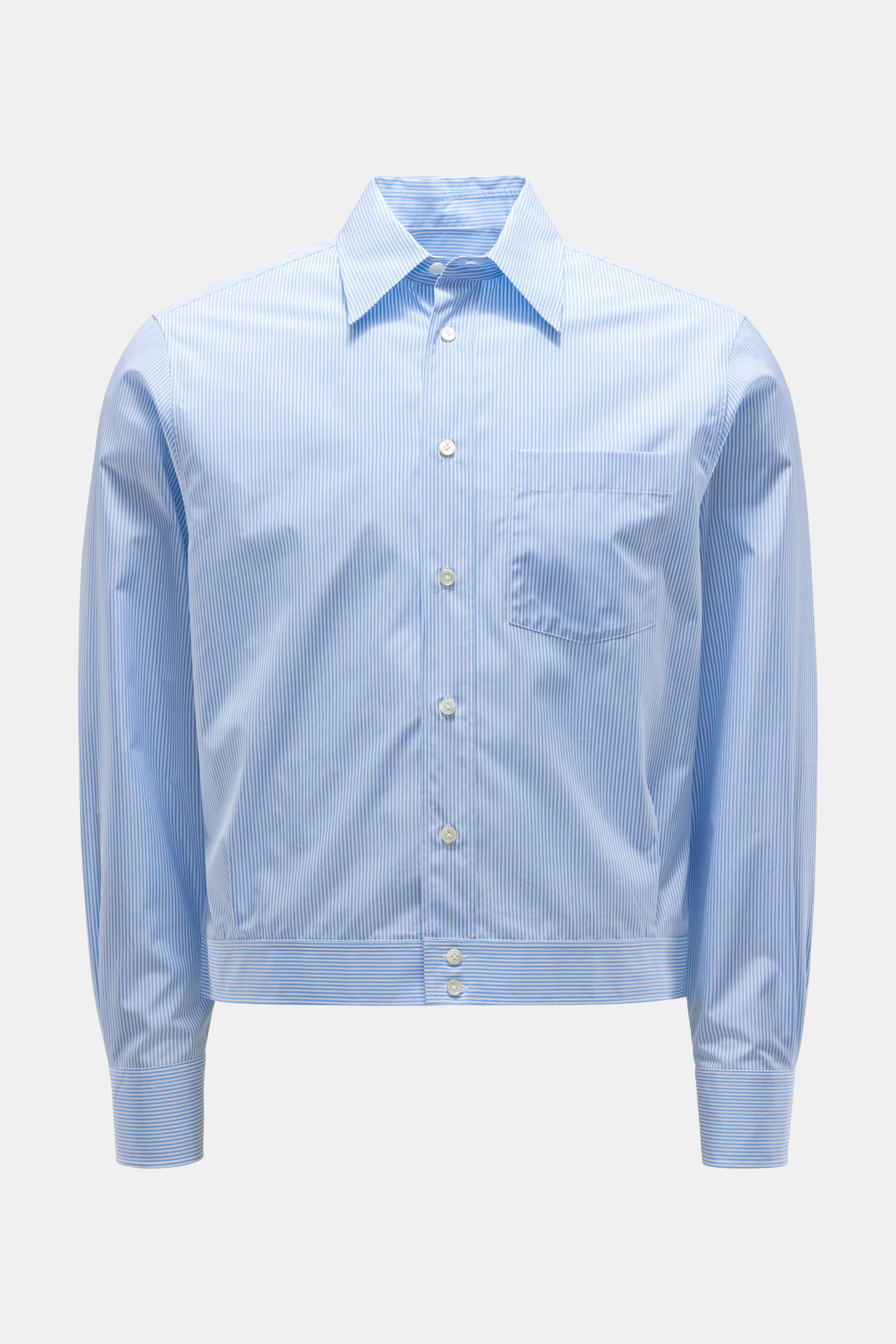Lanvin Overshirt hellblau/weiß gestreift