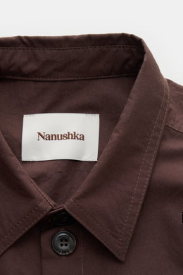 Nanushka Overshirt 'Jari' dark brown