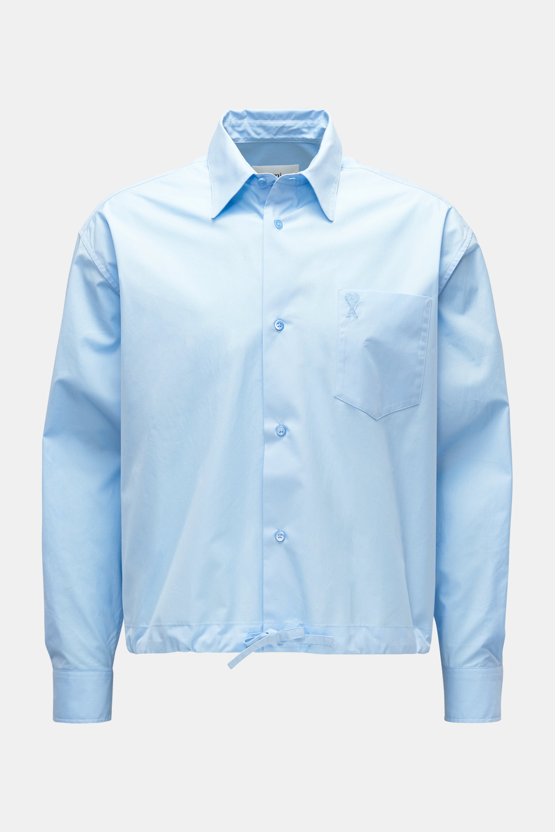Ami Paris Casual Hemd Kent-Kragen hellblau