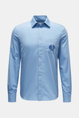 Erdem Casual shirt 'Luke' slim collar smoky blue