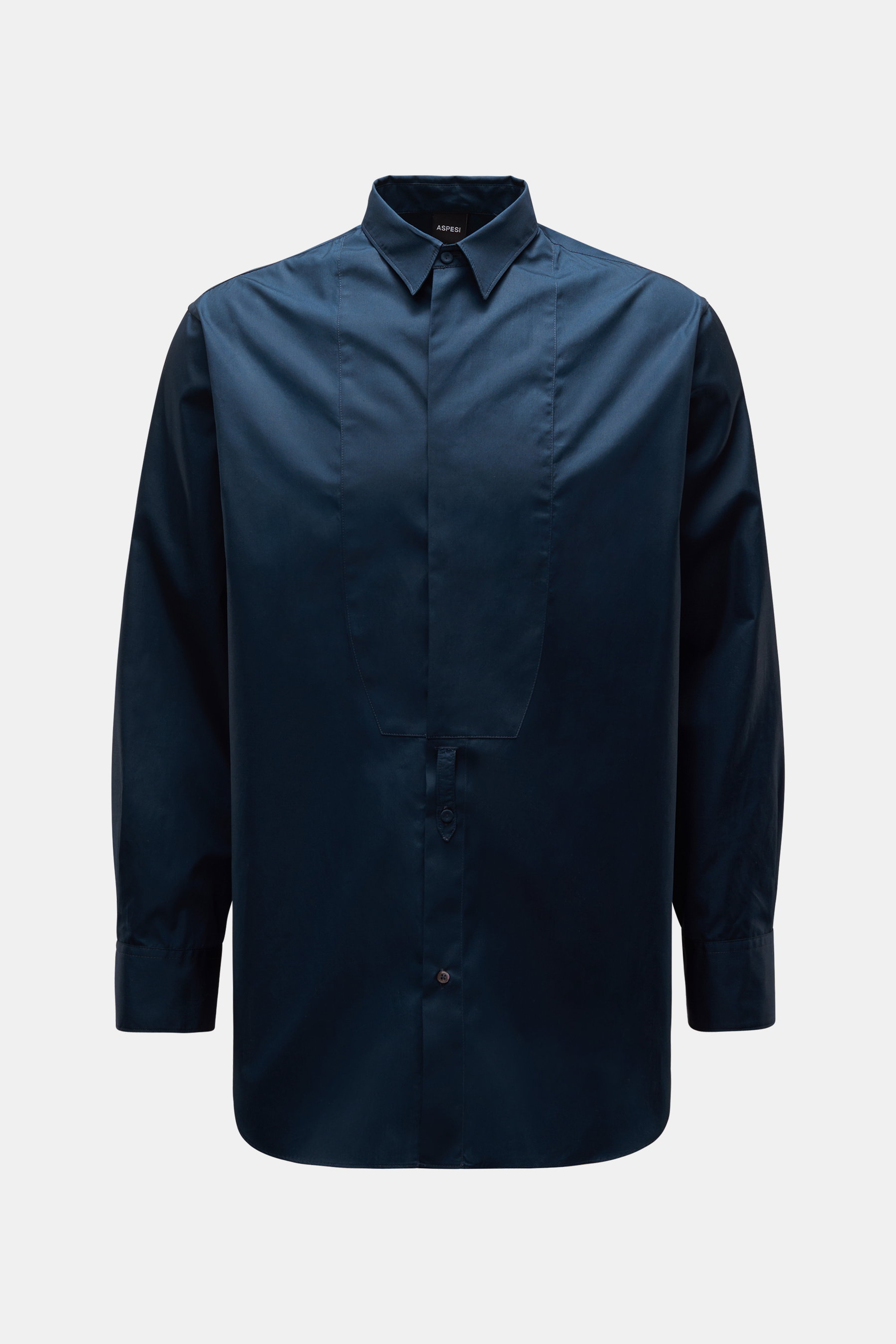 Aspesi Casual Hemd schmaler Kragen navy