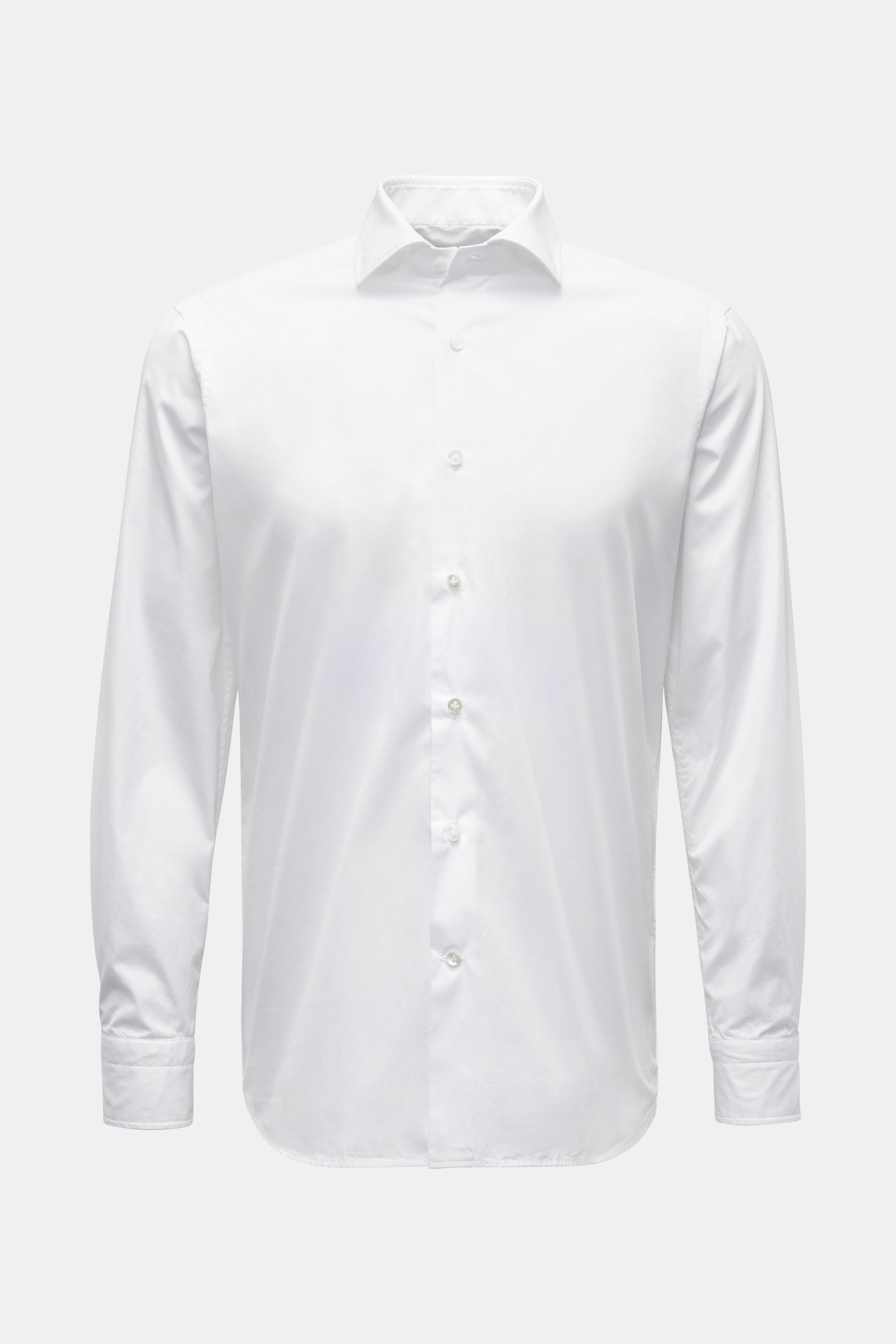 Guglielminotti Casual Hemd Haifisch-Kragen weiß