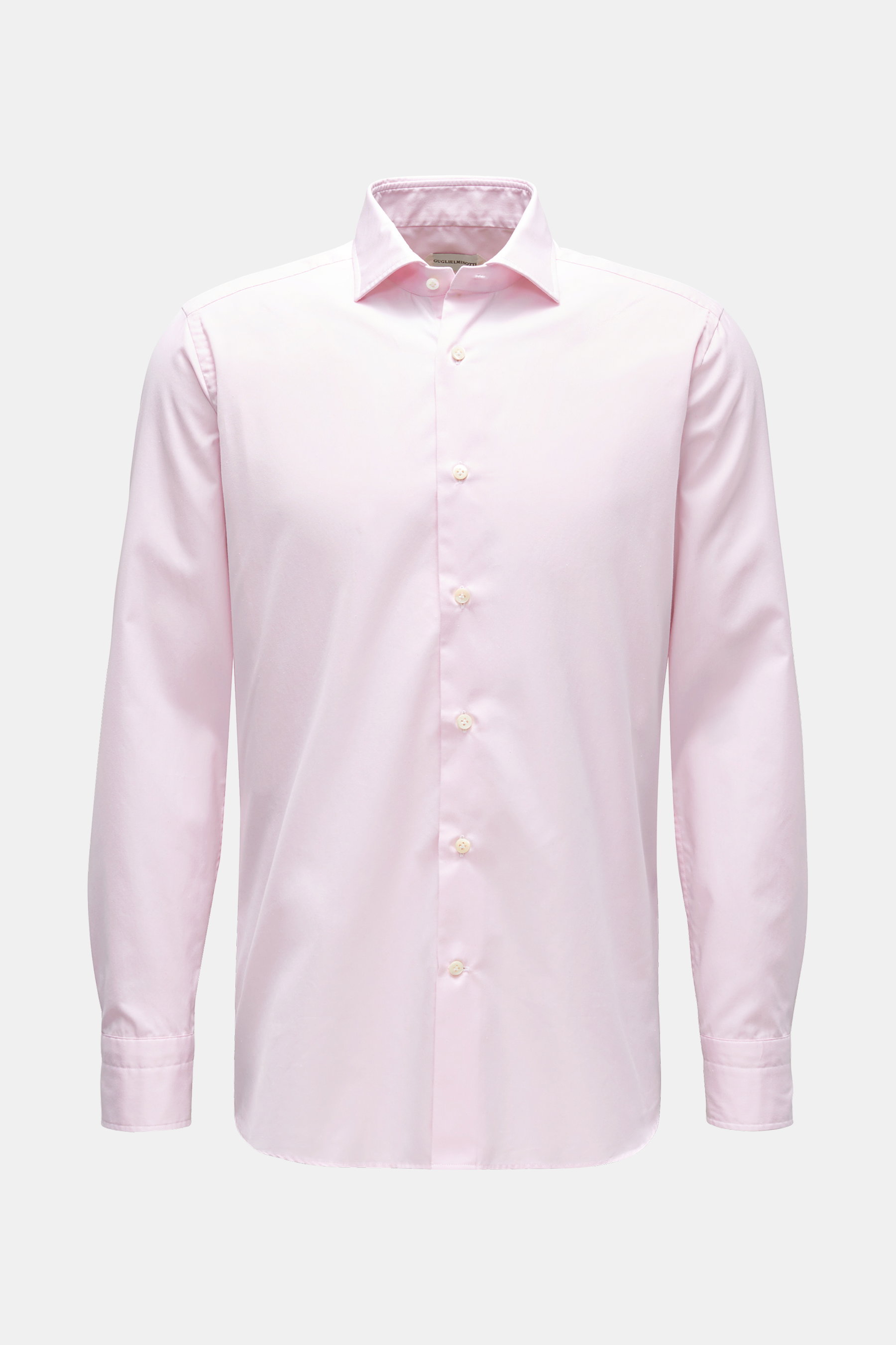 Guglielminotti Casual Hemd Haifisch-Kragen rosé