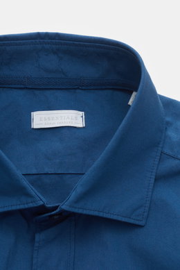BRAUN Hamburg Essentials Casual Hemd Haifisch-Kragen dunkelblau