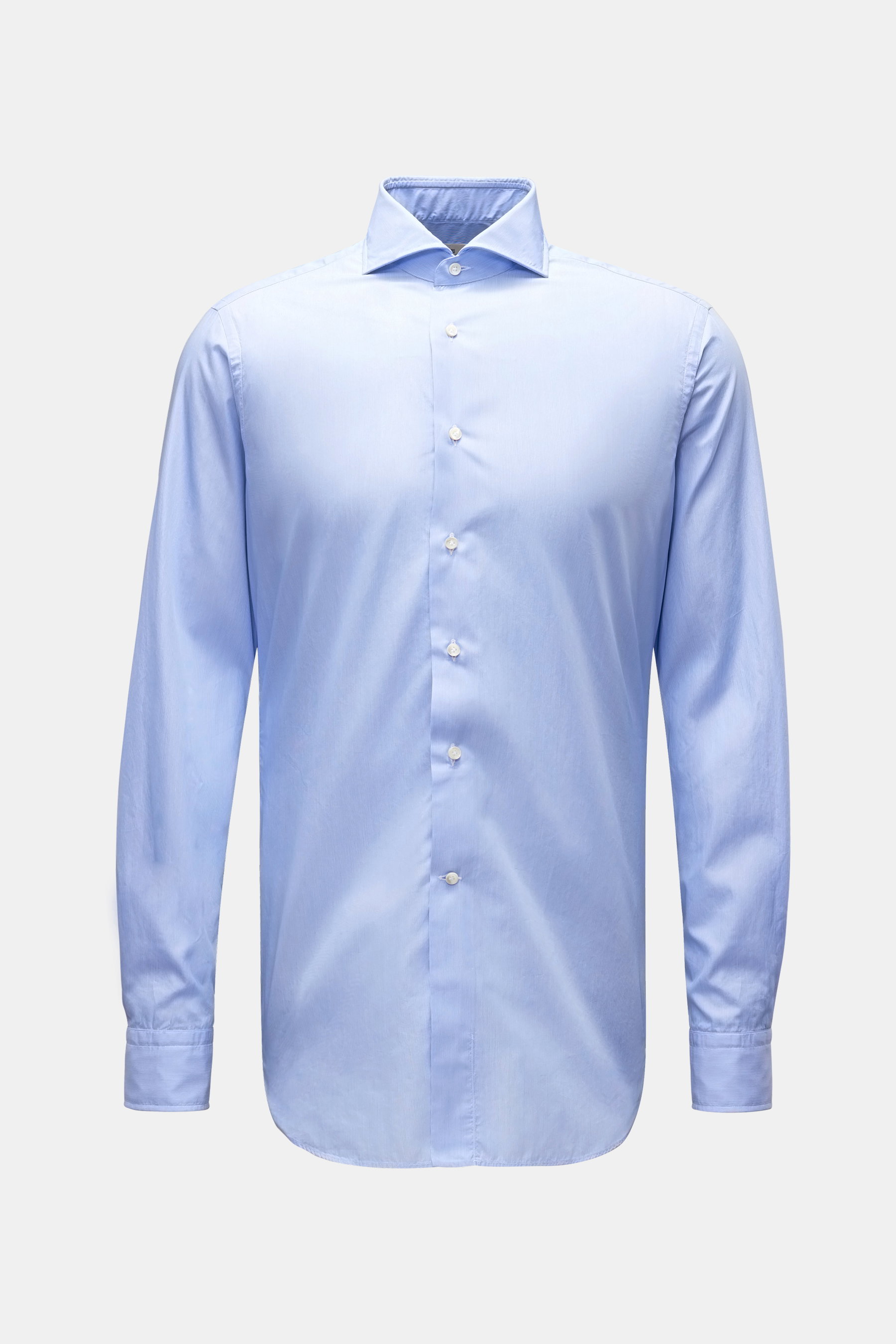 Gherardi Casual shirt shark collar blue/white striped