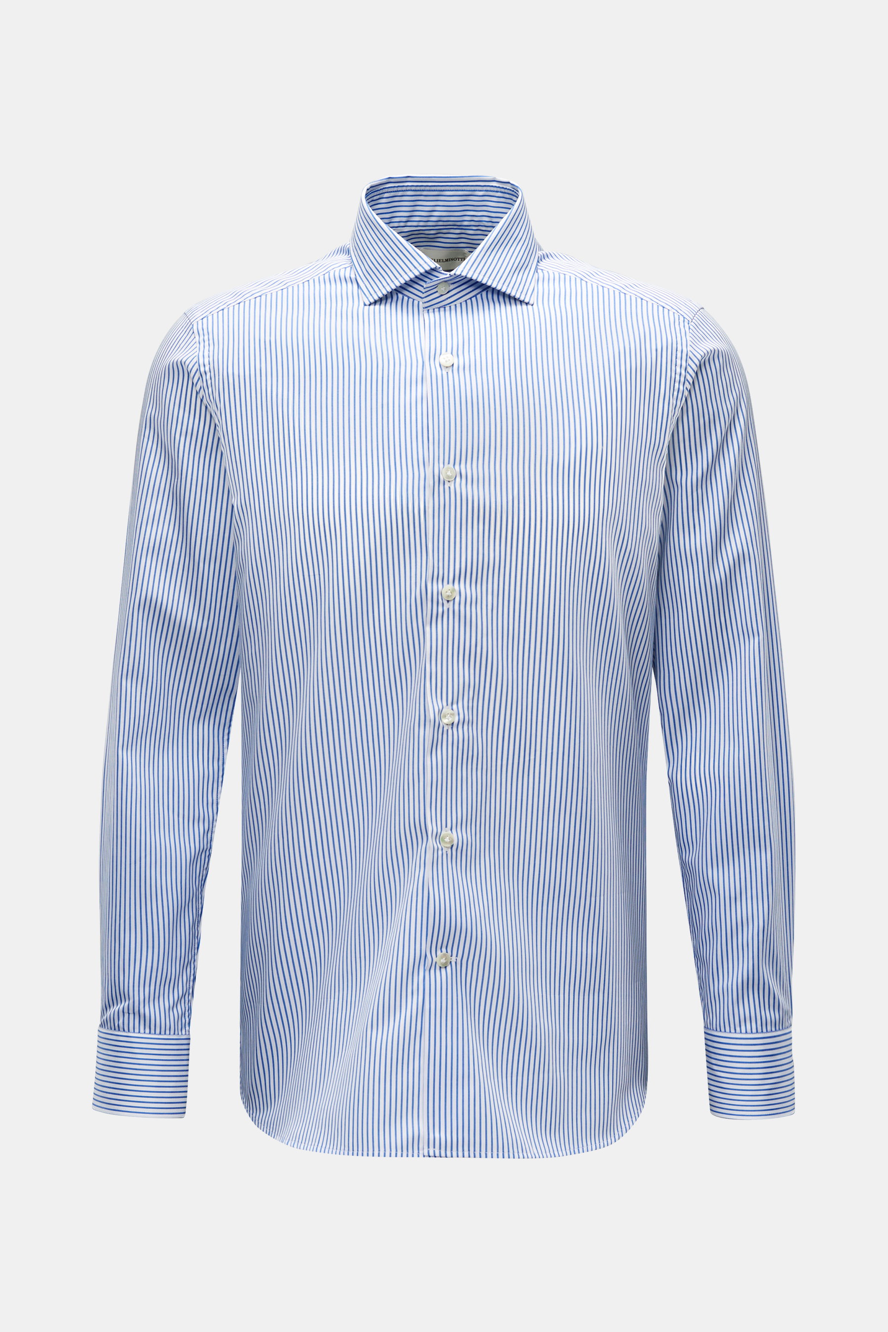 Guglielminotti Casual Hemd Haifisch-Kragen blau/weiß gestreift