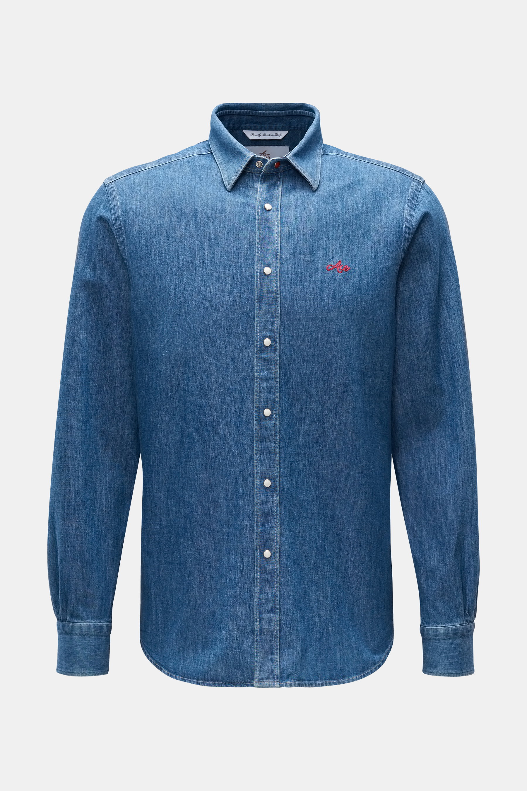 Ace Denim Jeanshemd dunkelblau