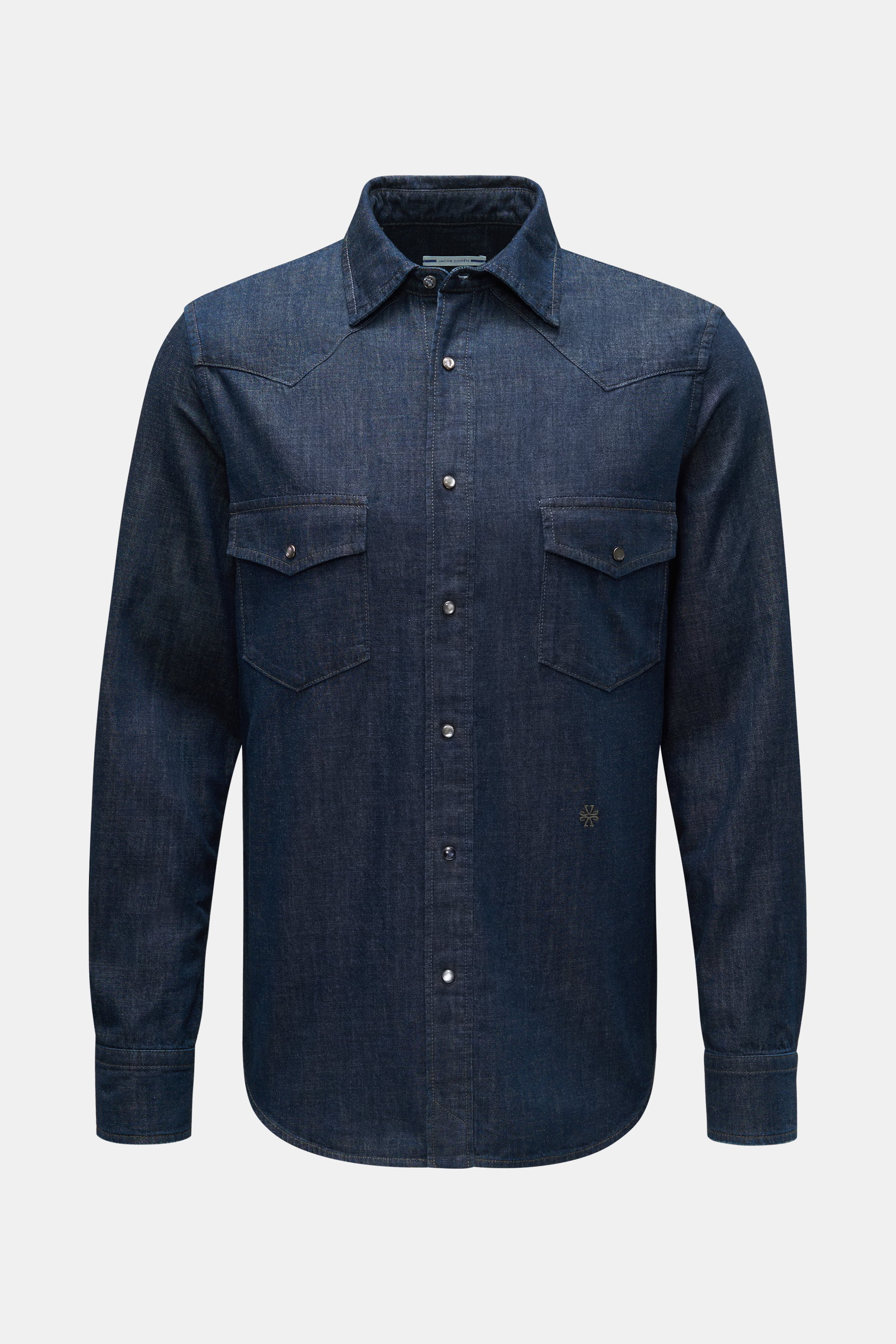 Jacob Cohen Jeanshemd schmaler Kragen dark navy