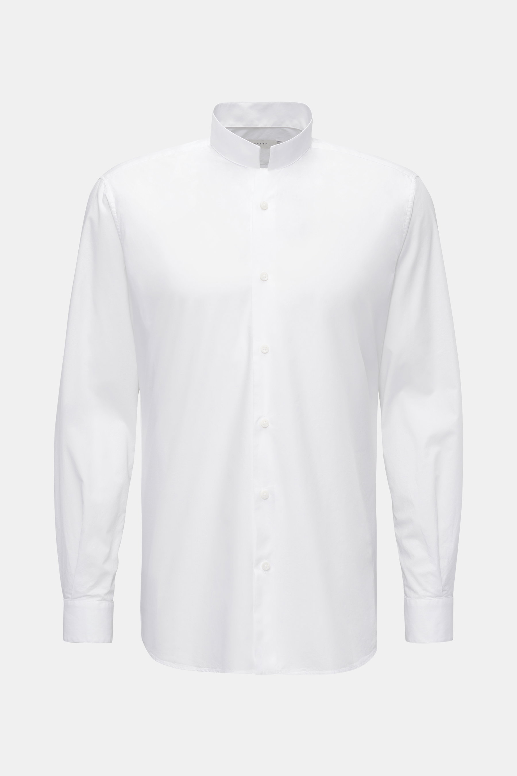 Weber+Weber Casual Hemd 'Vintage Popeline Double Collar Shirt' Doppelter Kragen weiß