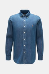 Polo Ralph Lauren Chambray-Hemd Button-Down-Kragen graublau