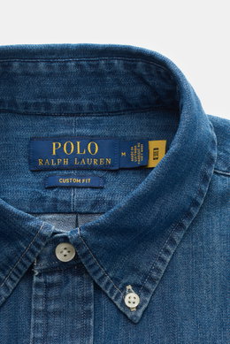 Polo Ralph Lauren Chambray-Hemd Button-Down-Kragen graublau