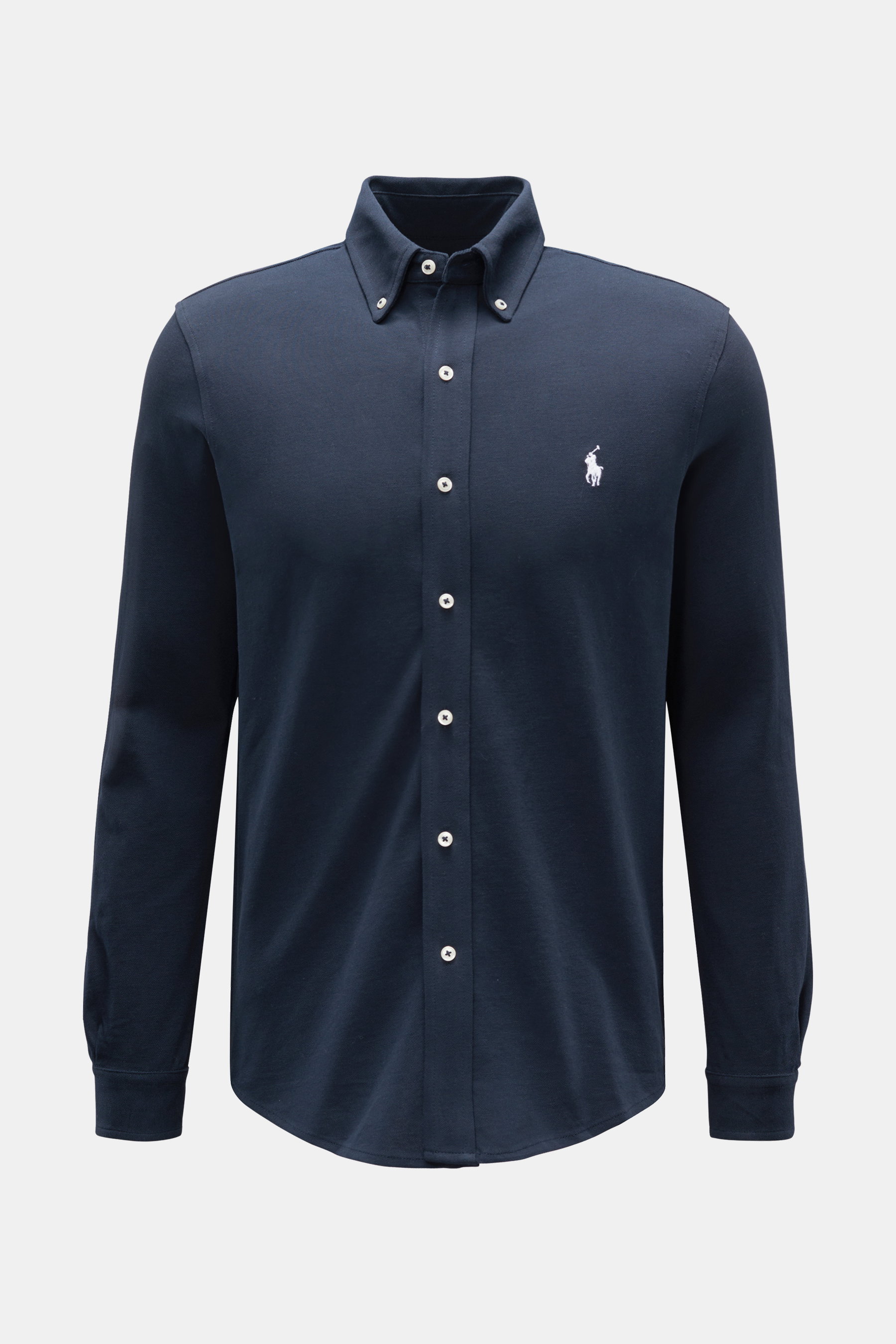 Polo Ralph Lauren Piqué-Hemd Button-Down-Kragen navy