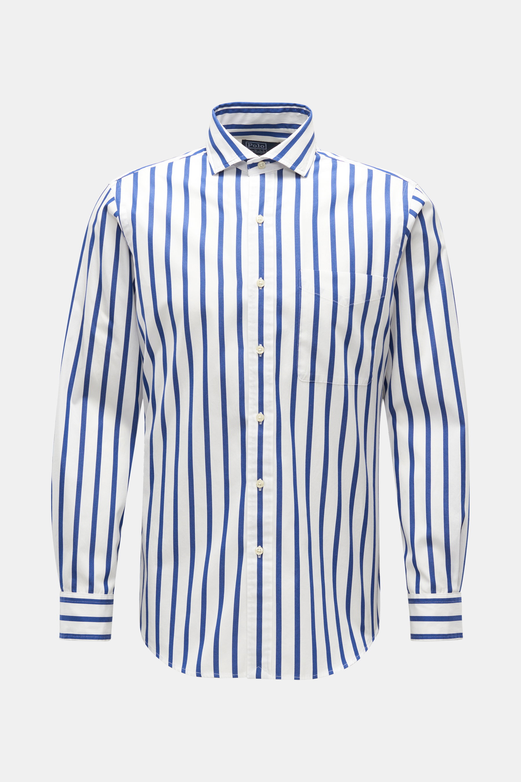 Polo Ralph Lauren Casual Hemd Haifisch-Kragen dunkelblau/weiß gestreift