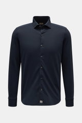 Sonrisa Jersey-Hemd Haifisch-Kragen navy