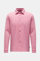 04651/ A trip in a bag Casual shirt shark collar 'Piqué Shirt' antique pink